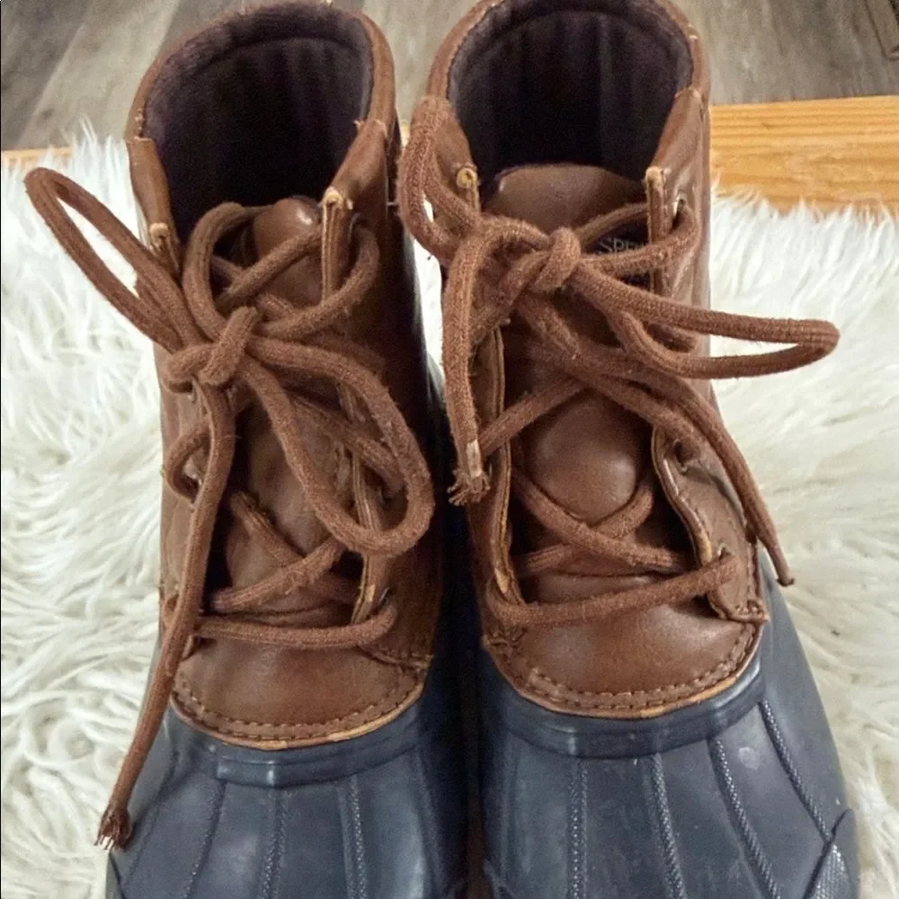 Sperry Brown and Black Kids Boots